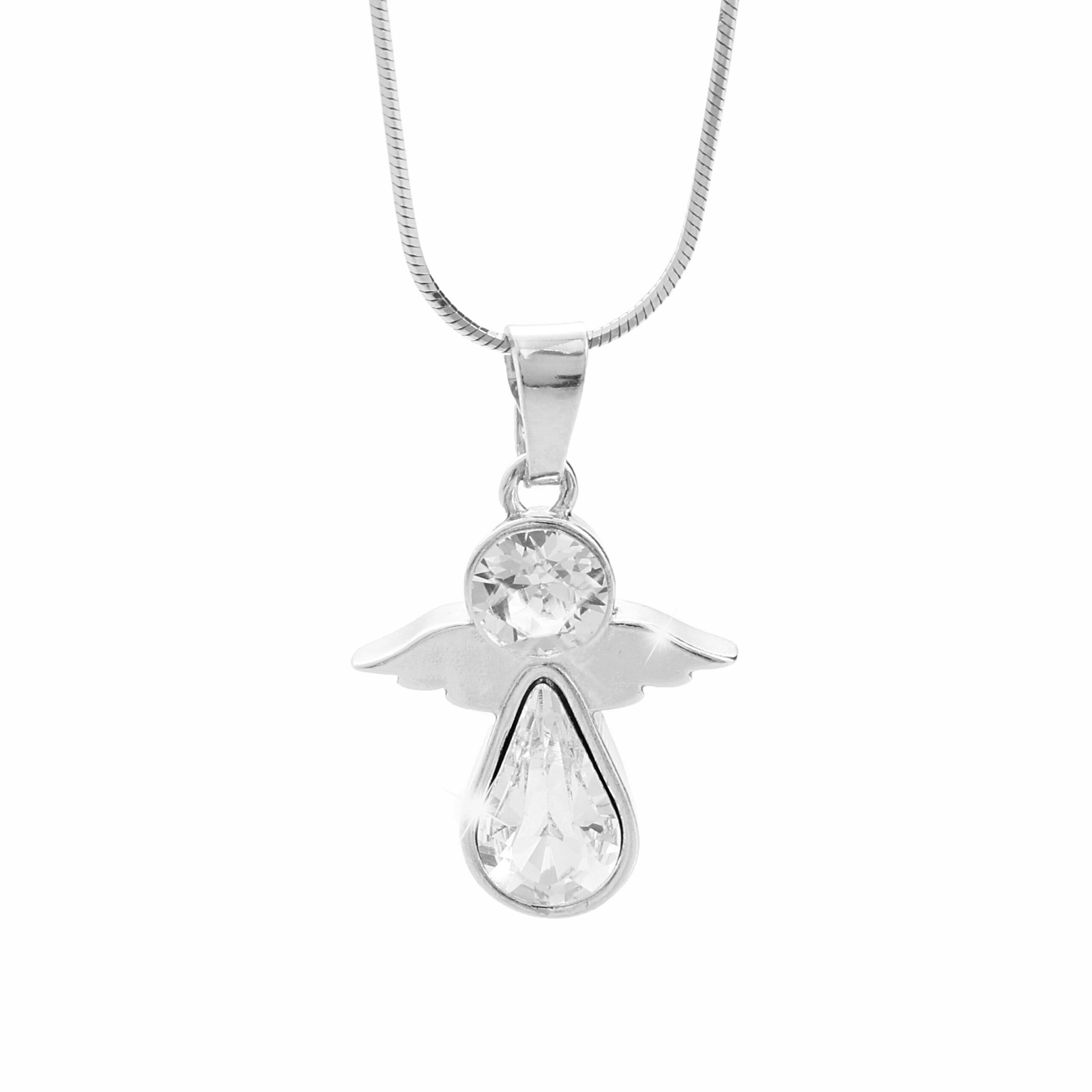 Stříbrný náhrdelník Andělíček Swarovski