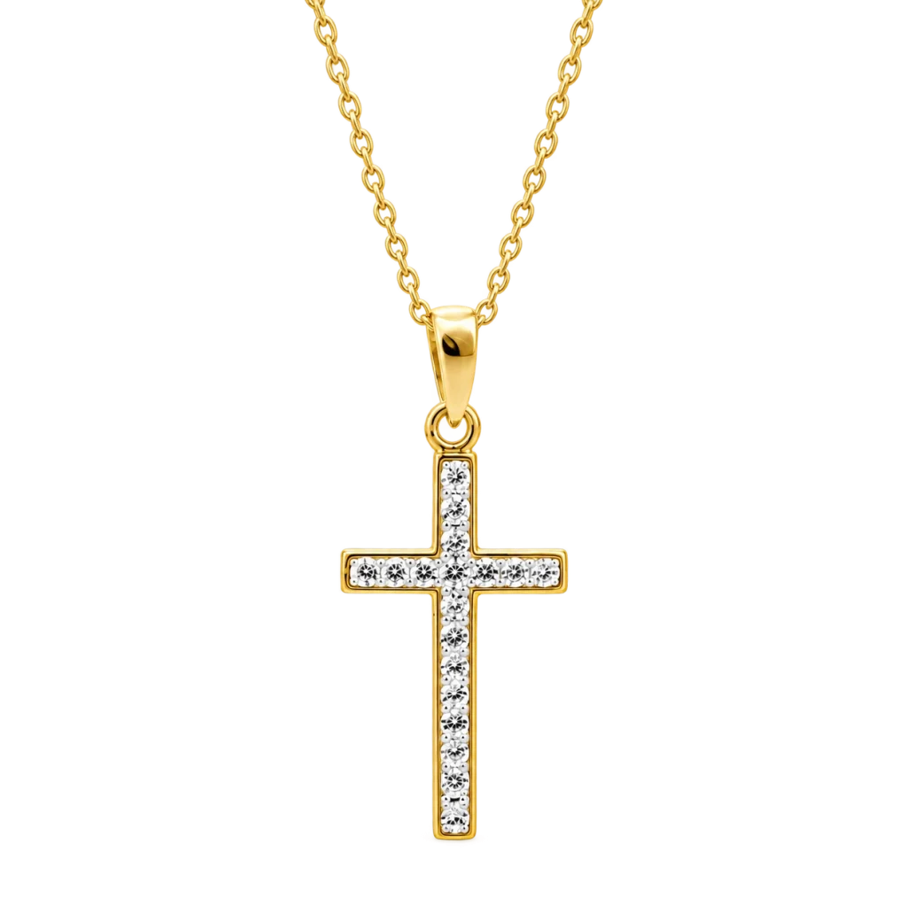 Křížek – náhrdelník s krystaly Swarovski